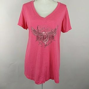 Sturgis 75th anniversary 2015 pink t-shirt XXL